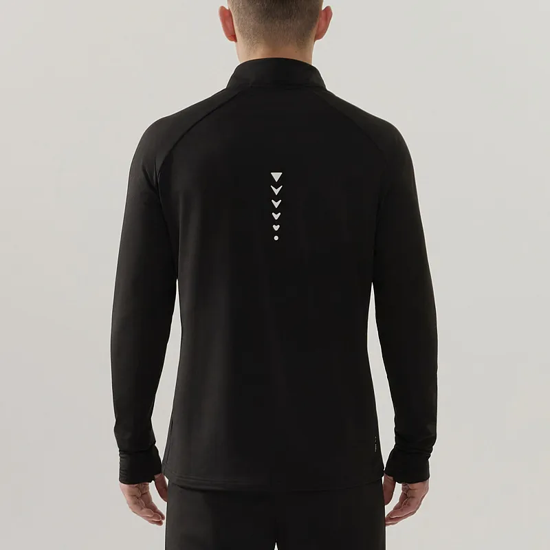 Джемпер INTRO 1/4 ZIP BLACK — фото 3