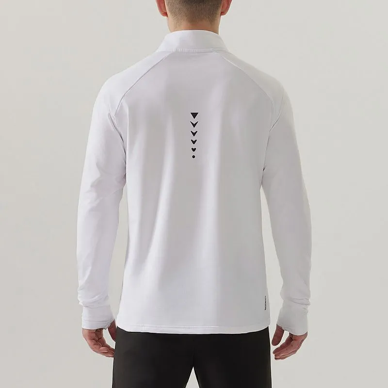 Джемпер INTRO 1/4 ZIP WHITE — фото 3