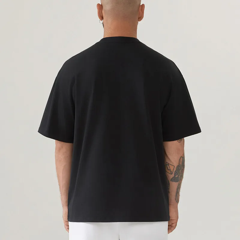 Футболка COTTON OVERSIZE BLACK — фото 3