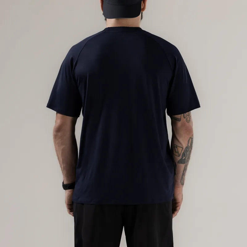 Футболка INTRO WIDE FIT NAVY — фото 3
