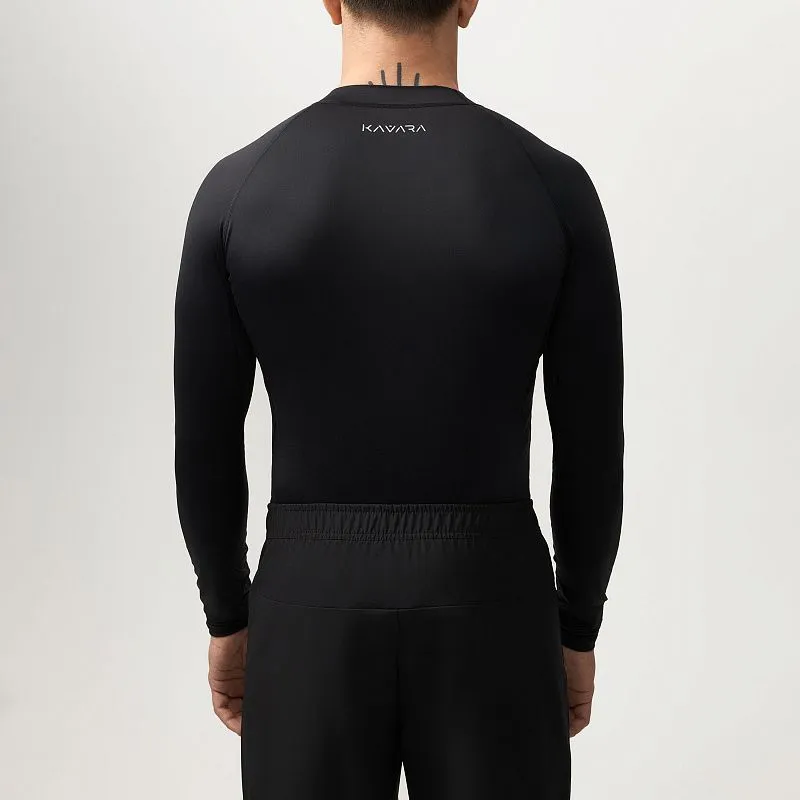 Рашгард INTRO LONG SLEEVE BLACK — фото 3